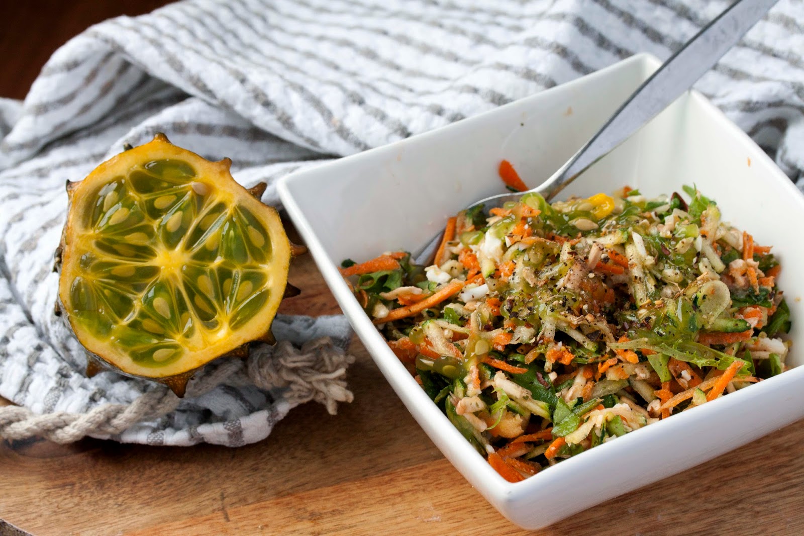 Kiwano African Cucumber Salad KARENLUVSLIFE