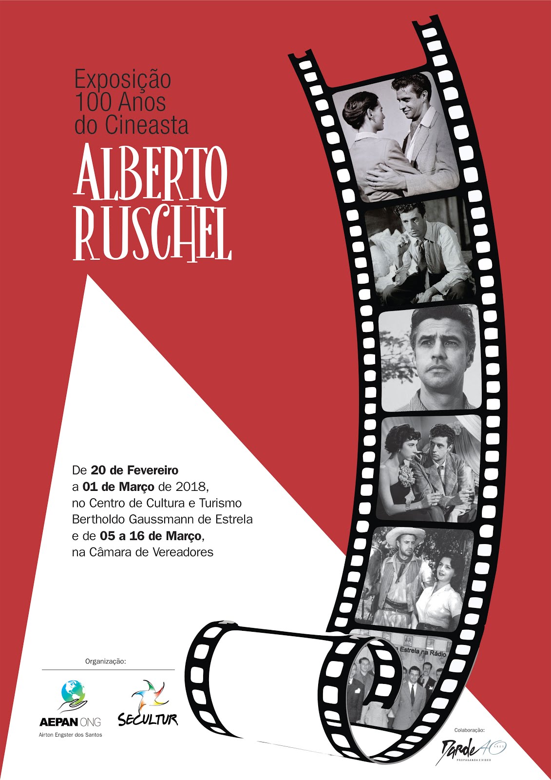 Exposição Alberto Ruschel - 100 Anos de Nascimento do Cineasta Estrelense