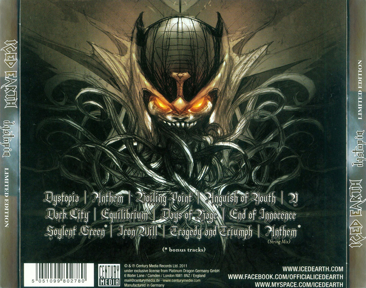 METAL NECROPOLIS ICED EARTH // DYSTOPIA // 2011
