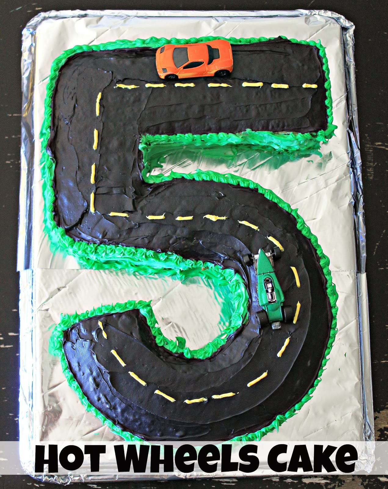 Freshly Completed Hot Wheel Birthday Party!!