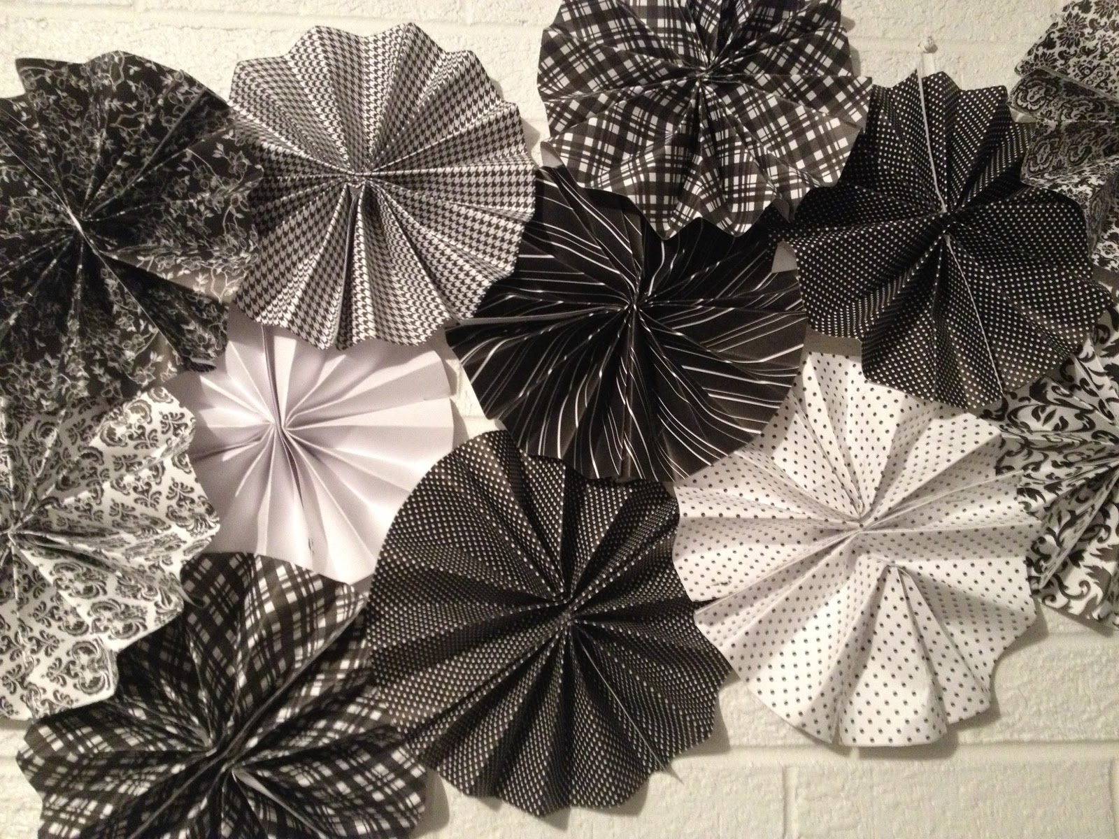 honeysuckle DIY Paper Fan Party Backdrop