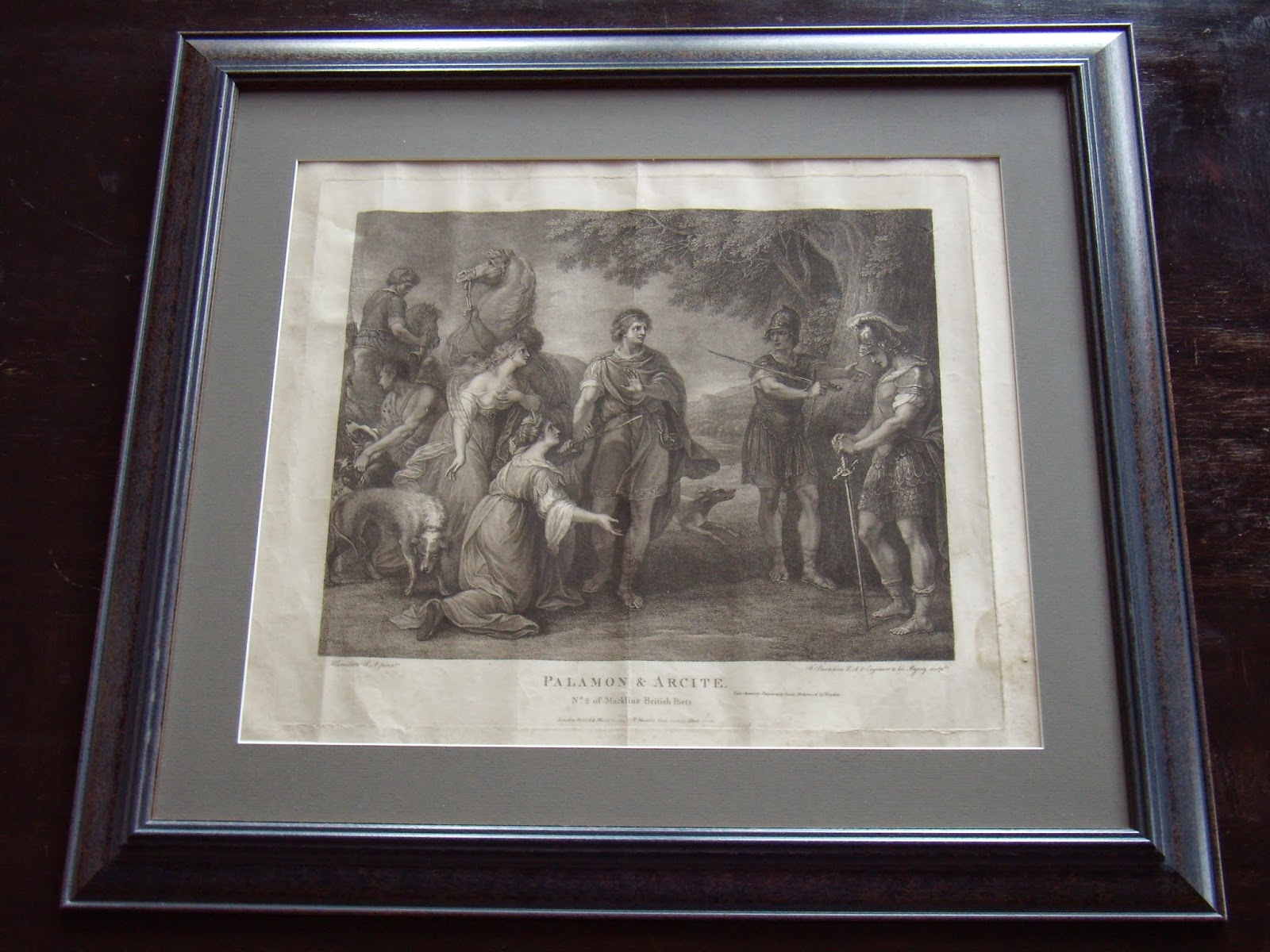 Private art collection Francesco Bartolozzi. Palamon & Arcite