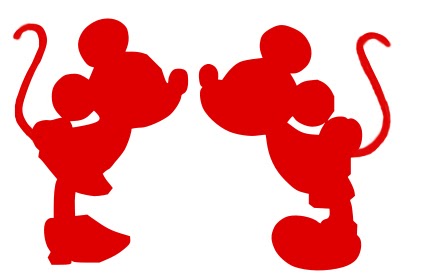 Deb's Designs: Mickey and Minnie Mouse Silhouette SVG