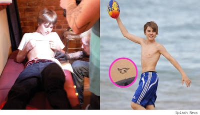 justin beiber tattoo