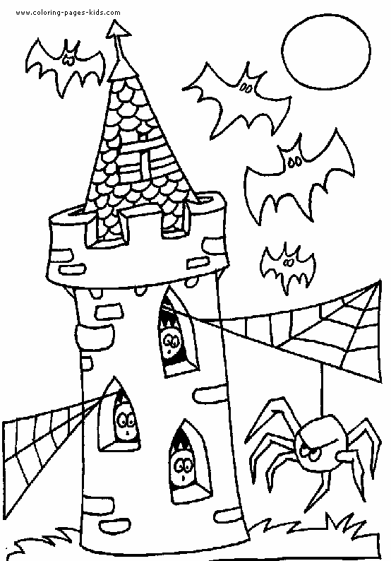 FUN & LEARN : Free worksheets for kid: Halloween coloring pages