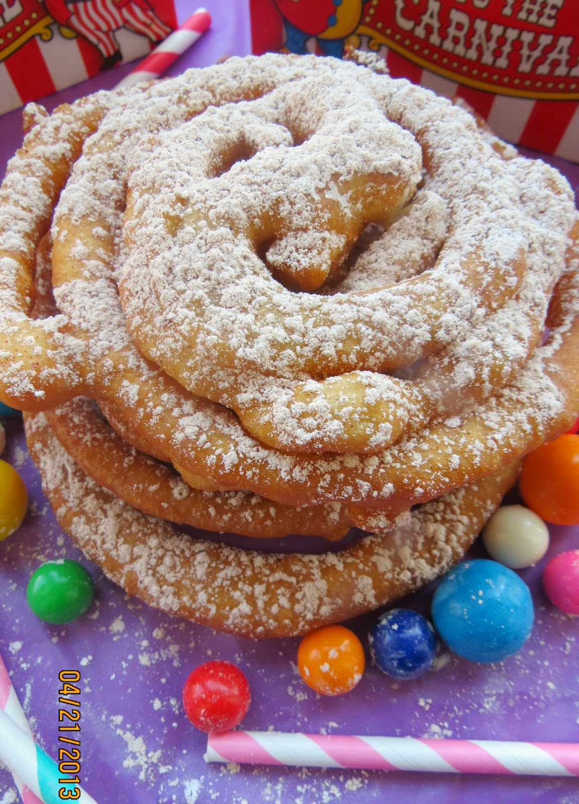 chica chocolatina Sweet Churro Funnel Cake