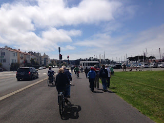 bike ride in San Francisco with children