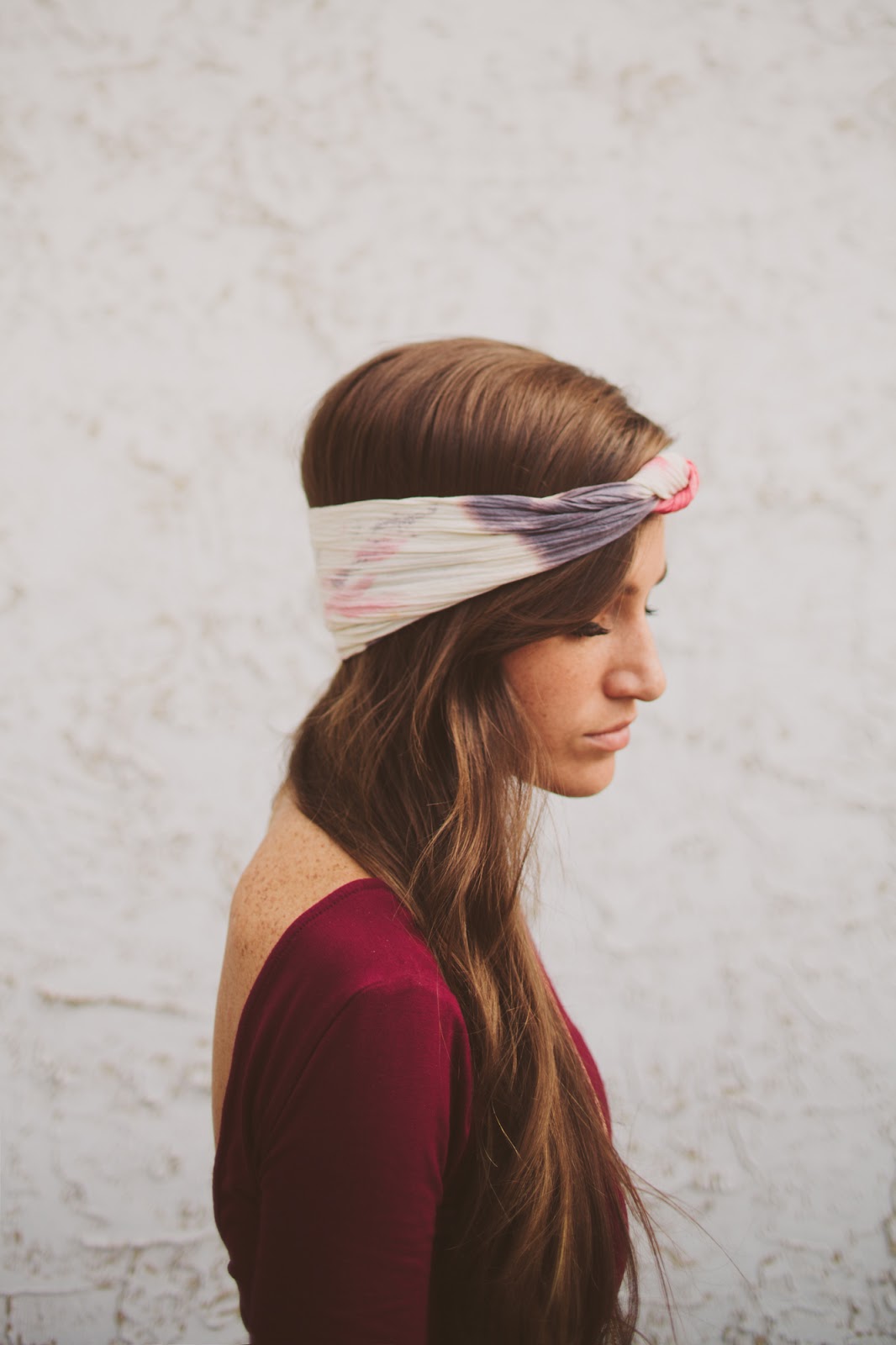 Sincerely, Kinsey Urban TieDye Headband DIY
