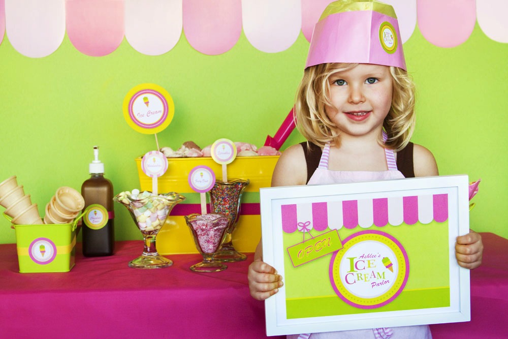 Ashlee Rae Designs: Tutorial Ice Cream Party - Soda Jerk Hat
