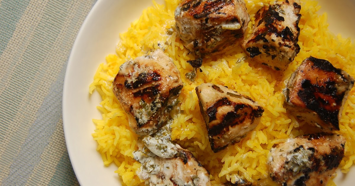 Chicken Kebab with Yogurt Sauce