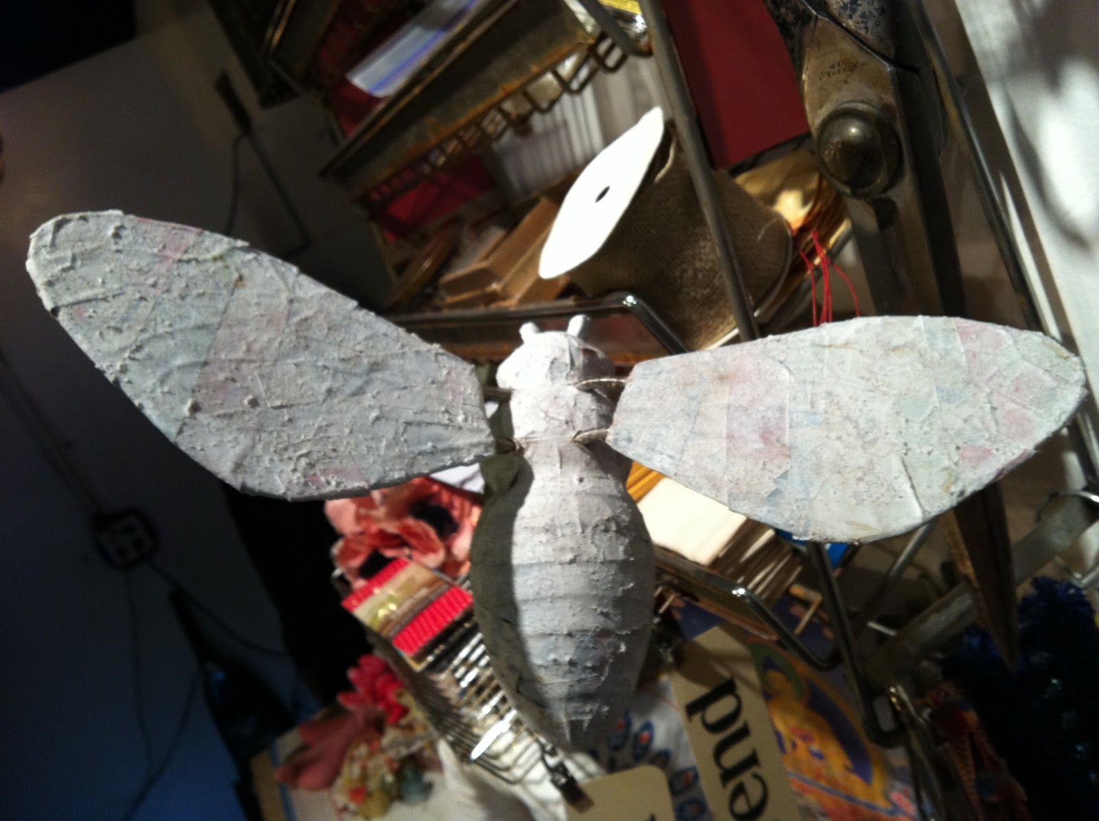 Smashing Rubbish Paper Mache Bee