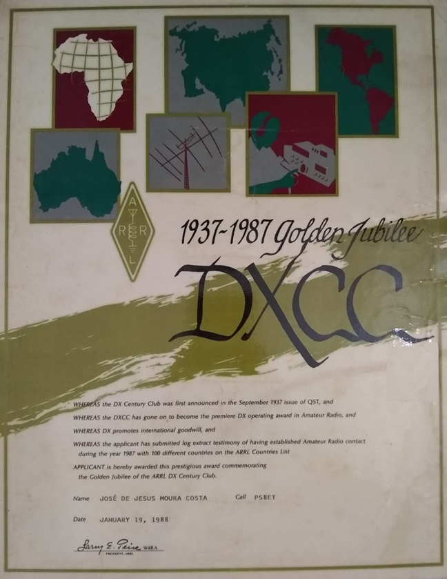 DXCC - Golden Jubilee (1937 - 1987)