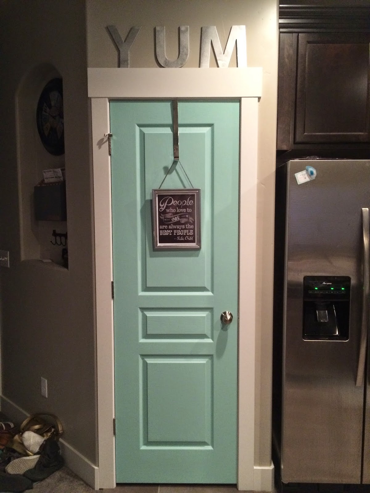 Home with Carissa On the cheap Ten dollar pantry door makeover