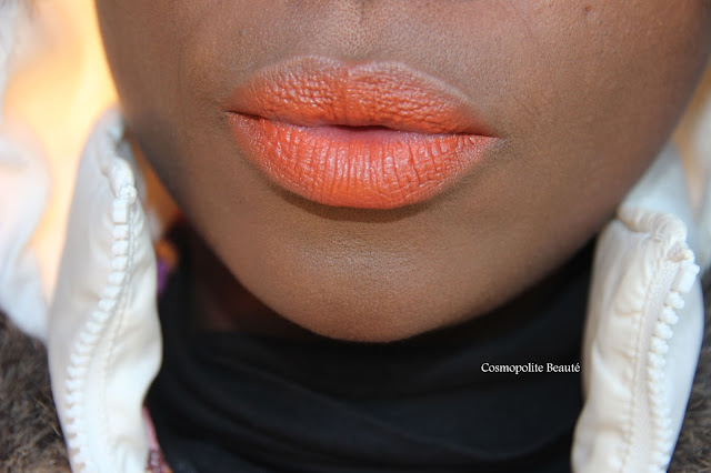 beauty blogger, blogueuse beauté, frenchblogger, Cosmopolitan beauty, lips, lèvres, blackbeauty, beauté noire, cosmopolite beauté, orange is the new black, rouge à lèvres orange, orange, maquillage orange, makeup orange, orange lipstick