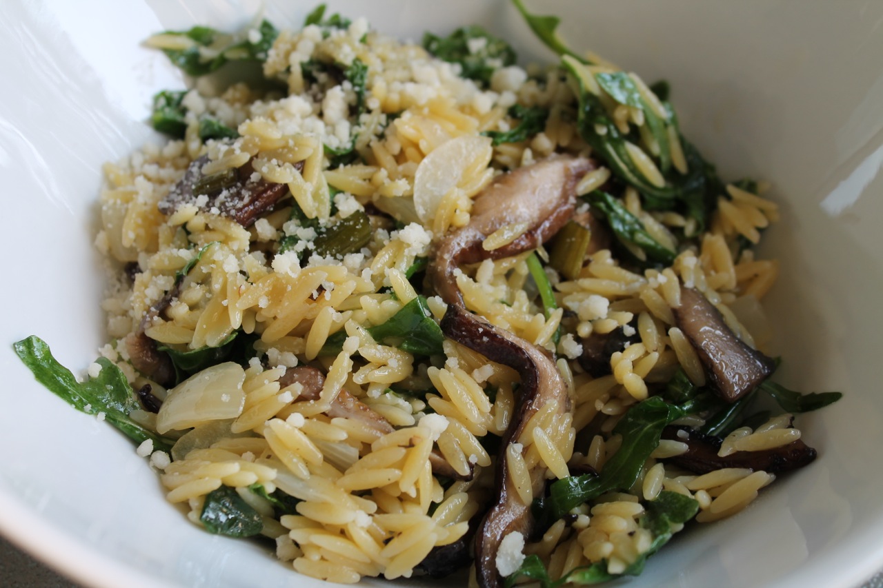 Cook In / Dine Out Orzo Risotto with Mushrooms