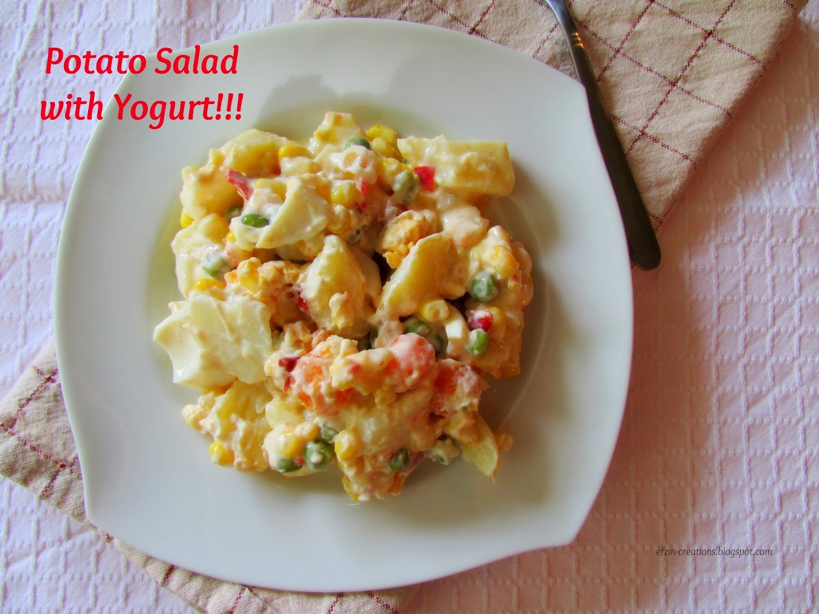 Potato Salad with Yogurt!!! Ef Zin Creations
