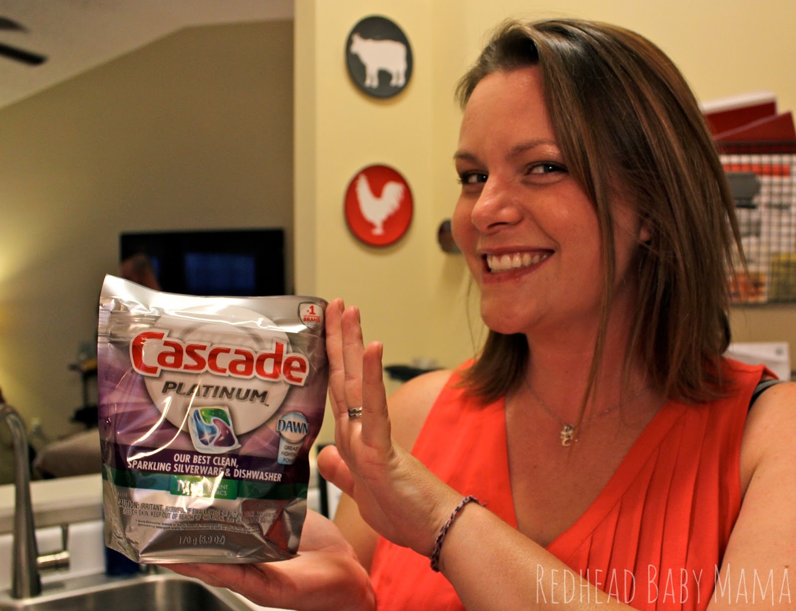 How to Load a Dishwasher... with Help from Cascade Redhead Baby Mama