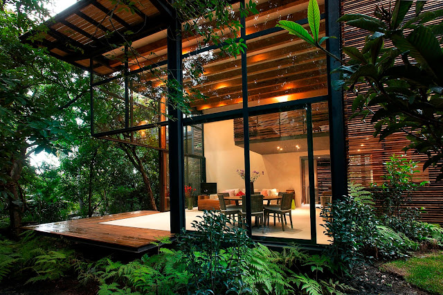 สร้างบ้าน Modern Tropical พร้อมสวนสวย