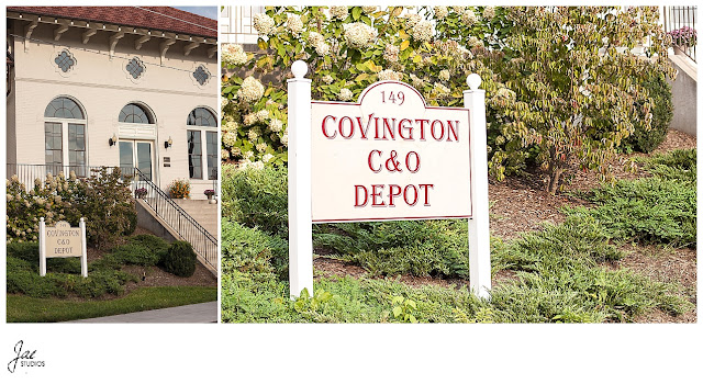 Covington Wedding Photographer Train Depot Wedding Venue
