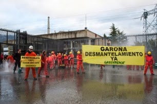 Protestas en la Central Nuclear de Garoña