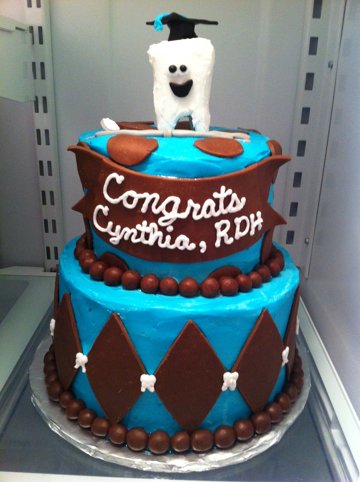 Sarah Jones Cakes! Dental Hygienist Graduation Cake