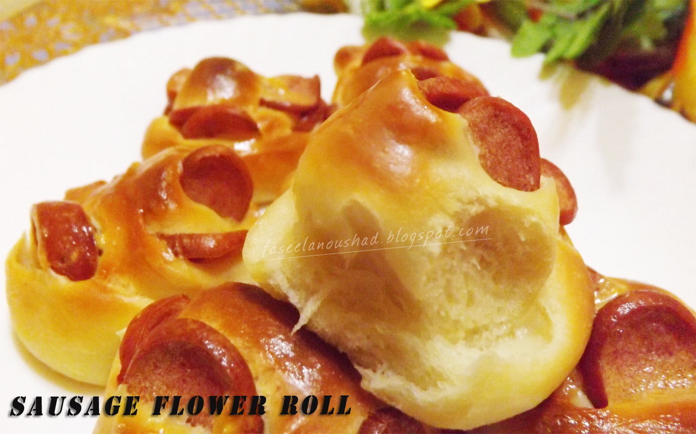 GOOD FOOD ENDS WITH GOOD TALK Sausage Flower Roll