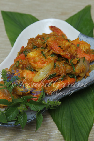 Secubit Garam Udang Goreng Tempoyak Berkunyit