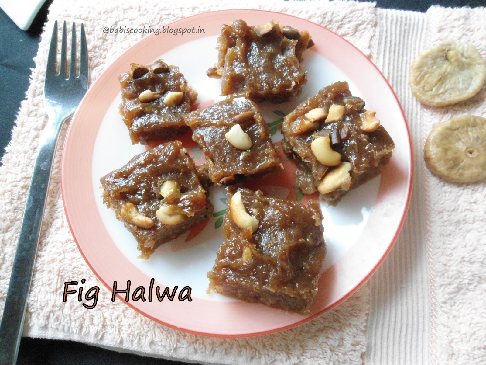 Babi 's Recipes Fig/Anjeer and Dates Halwa Healthy Sweets
