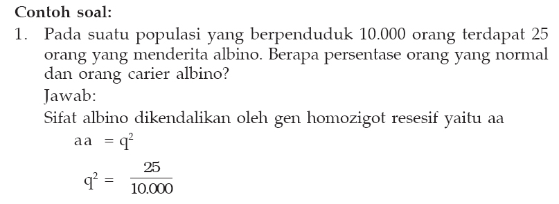 Hukum Hardy Weinberg Wartos Biologi Hukum Hardy Weinberg Wartos Biologi