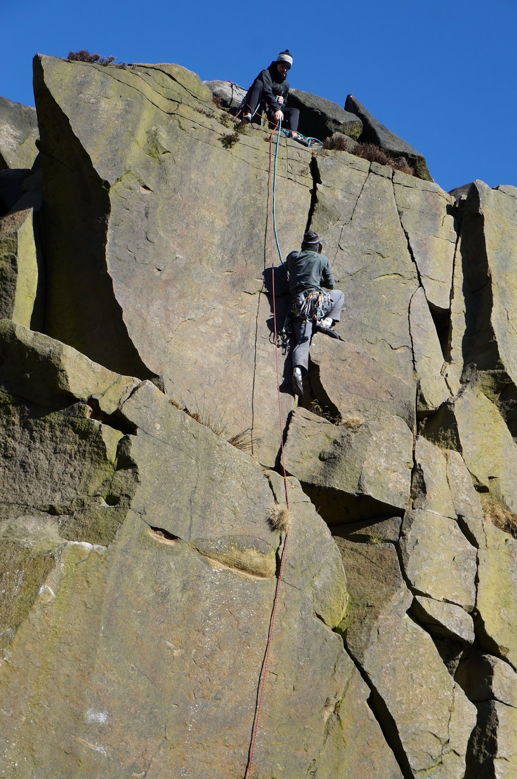 Trad Climbing at Ilkley, Yorkshire. The Roaming Renegades