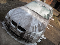 BMW E60 - mycie nadwozia, polerowanie lamp, polerowanie końcówki wydechu