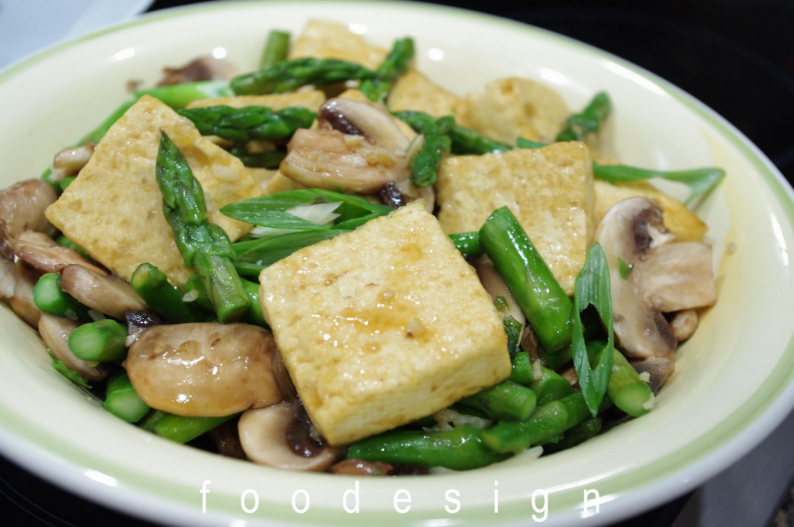 foodesign tofu and asparagus stir fry