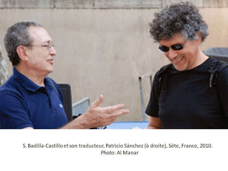 S. Badilla-Castillo et son traducteur, P. Sanchez (à droite), Sète, France, 2010