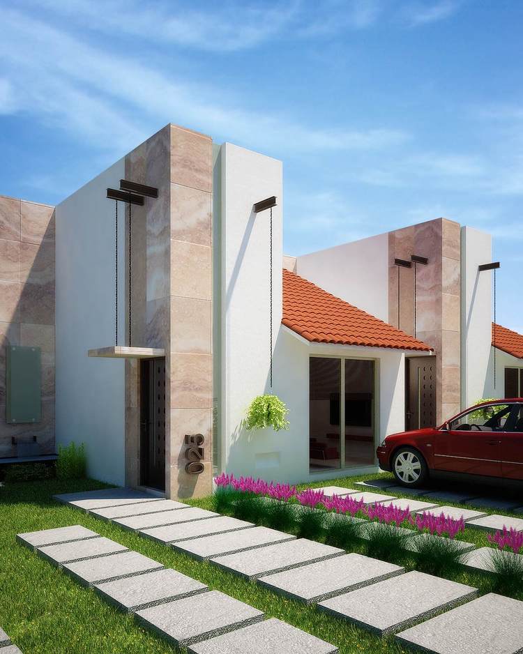 Fachadas Mexicanas y Estilo Mexicano: Fachada contemporánea mexicana