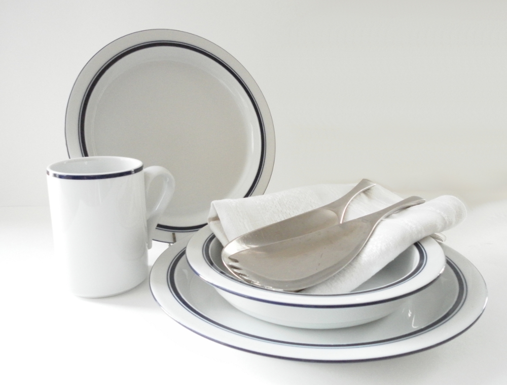 The Inspired Trader's Vintage Voice Vintage Dansk Christianshavn Blue Bistro Dinnerware