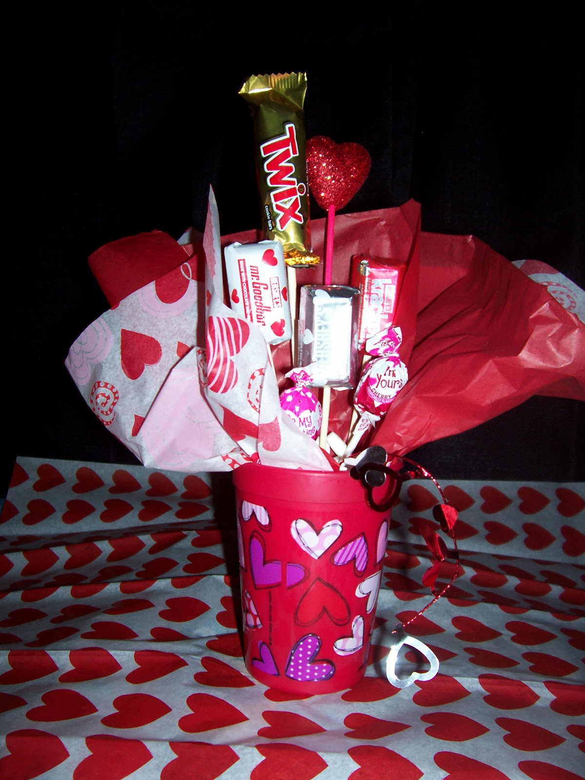 Mandy's Candy's Valentines Candy Vases