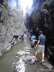 luggage passing from the Water Pool