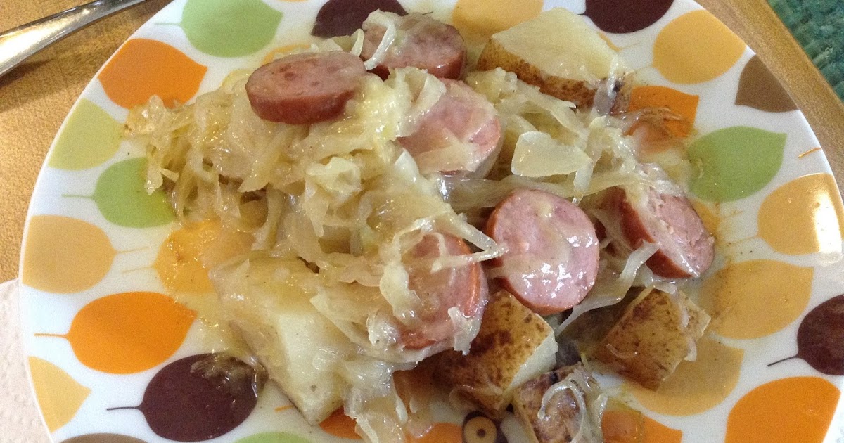 Tales From A Middle Class Kitchen Slow Cooker Kielbasa, Potato and Sauerkraut Stew