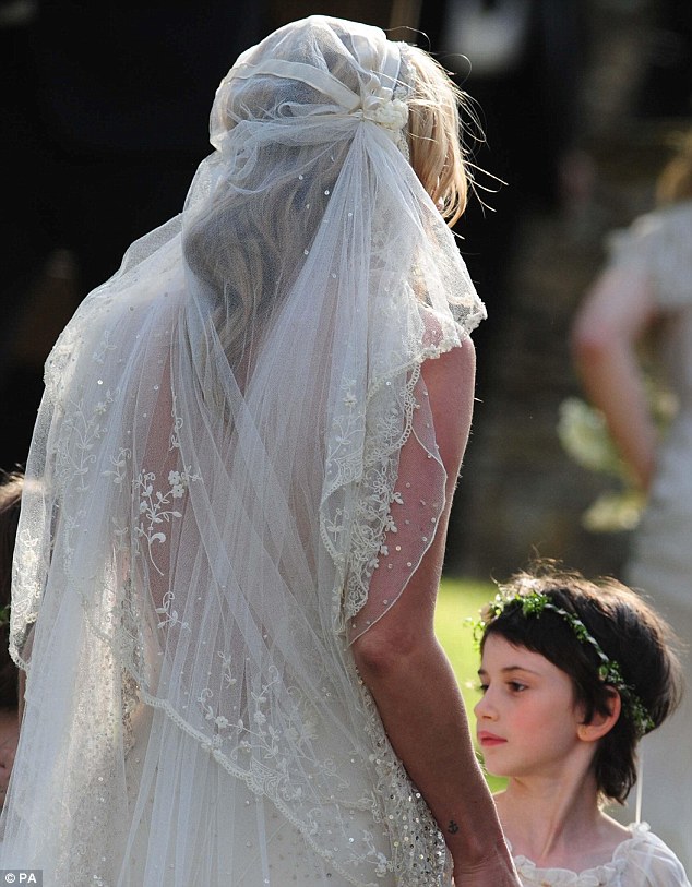 Kate Moss Wedding Dress Dress designed by the controversial John 
