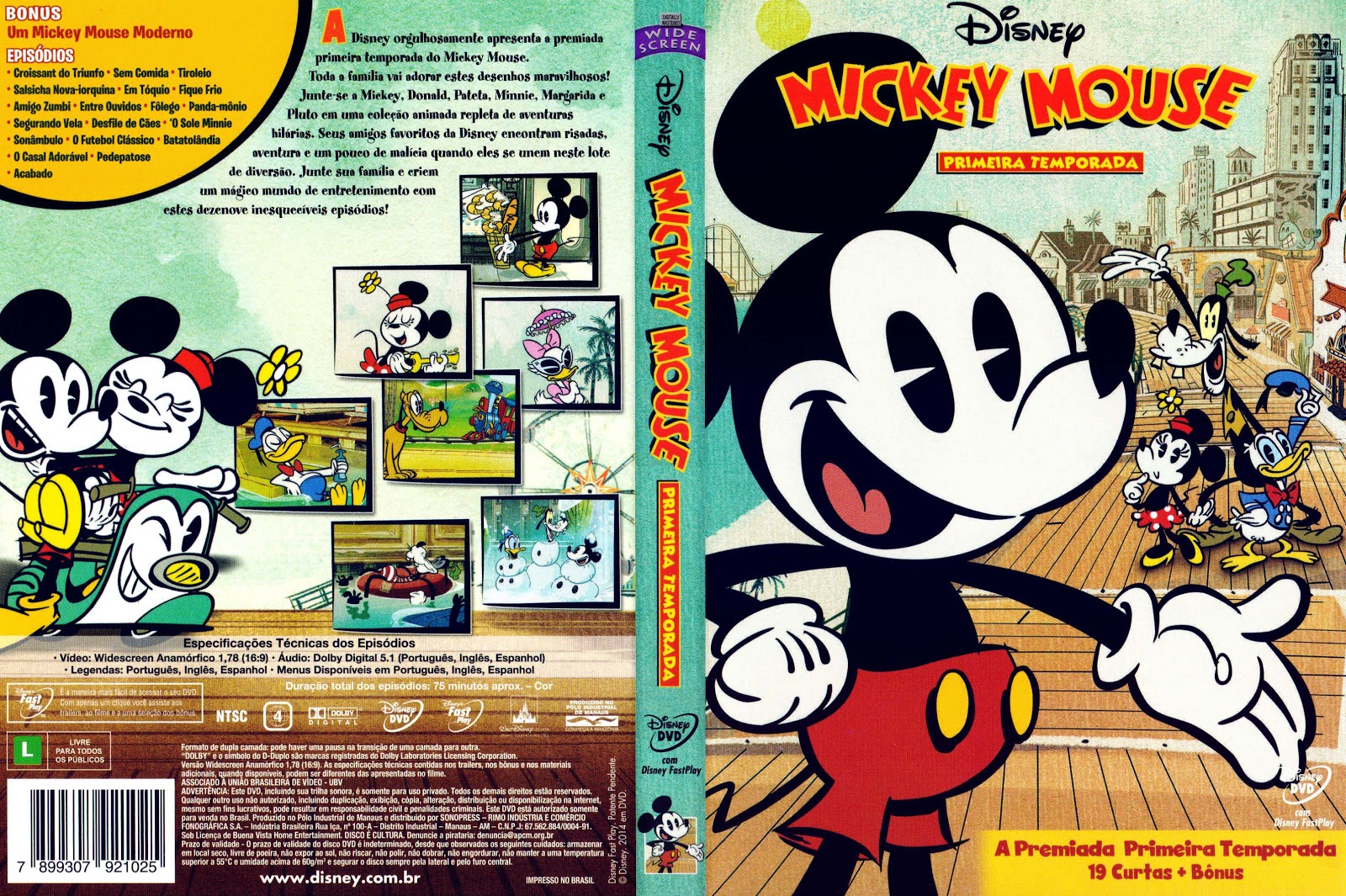 Capa DVD Mickey Mouse Primeira Temporada DVD Cover Baixar Capas de Filmes e Séries em DVD e
