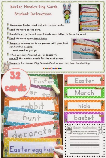 Easter ideas including Easter vocabulary resource bundle for K-1