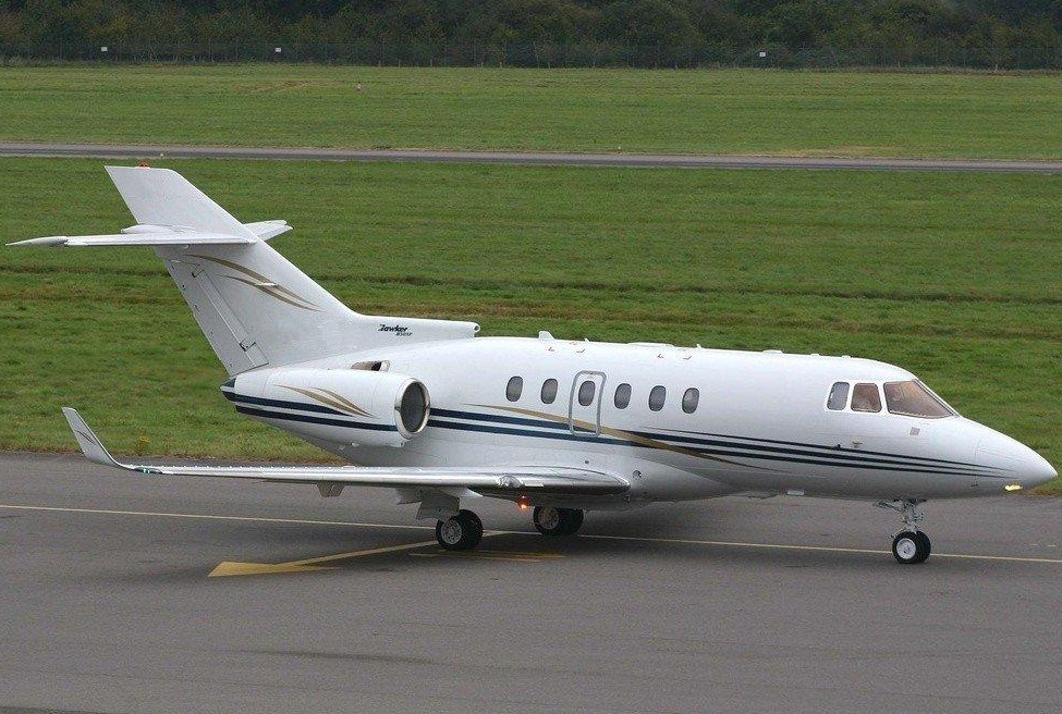 Jet airlines test hawker 850 xp