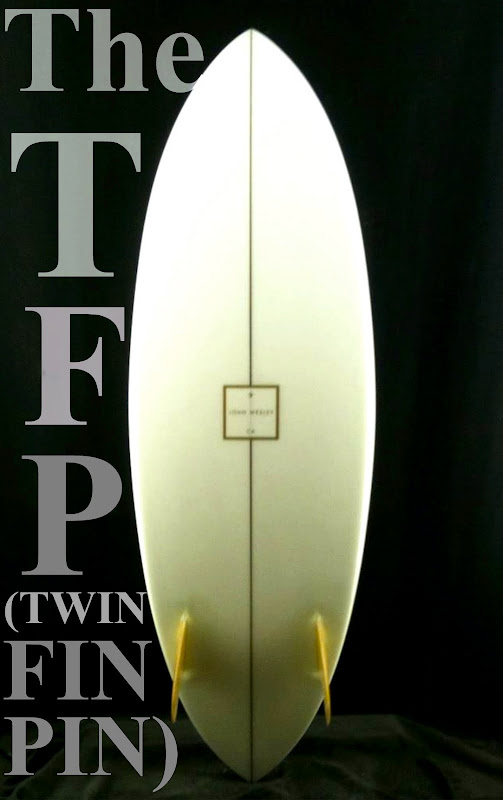 John Wesley Surfboards Twin Fin Pin