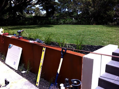 Corten Cladding installation