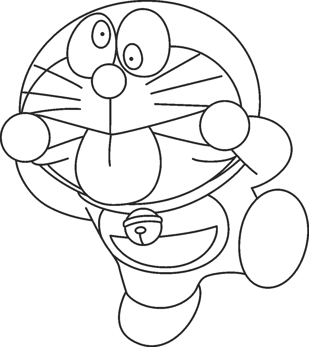 Gambar Mewarnai Doraemon Gambar Mewarnai Lucu