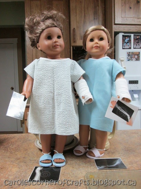 american girl doll hospital gown