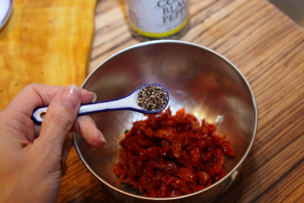 Menu Musings of a Modern American Mom Baked Brie Dip with Sun Dried Tomatoes and Thyme