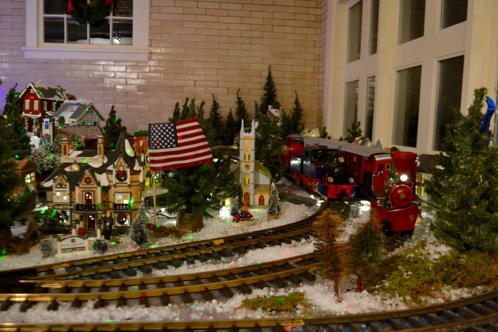 It's All About Purple Christmas Train Village Spectacular