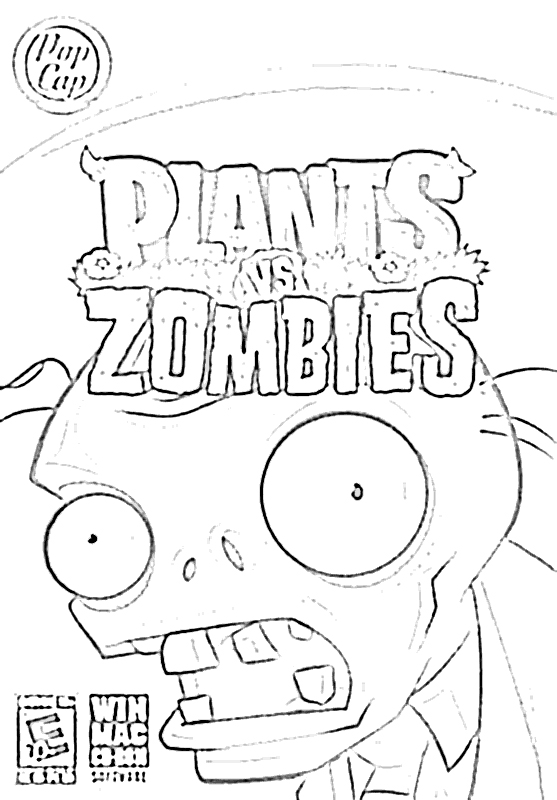 Dibujos de plantas vs zombies para colorear e imprimir ...