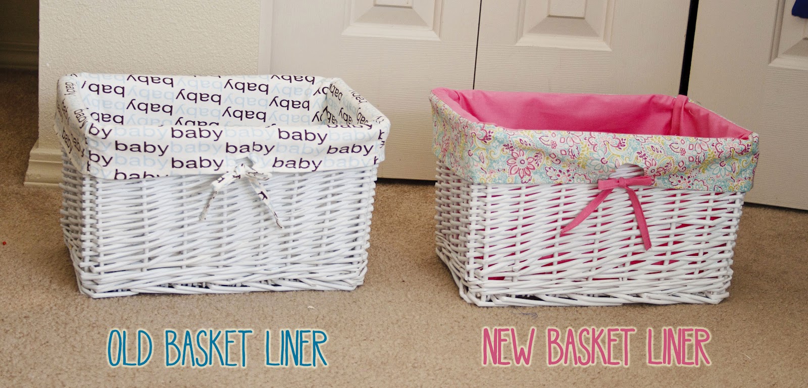 Its a "Johnson" thing.... Basket Liners for Baby's Nursery